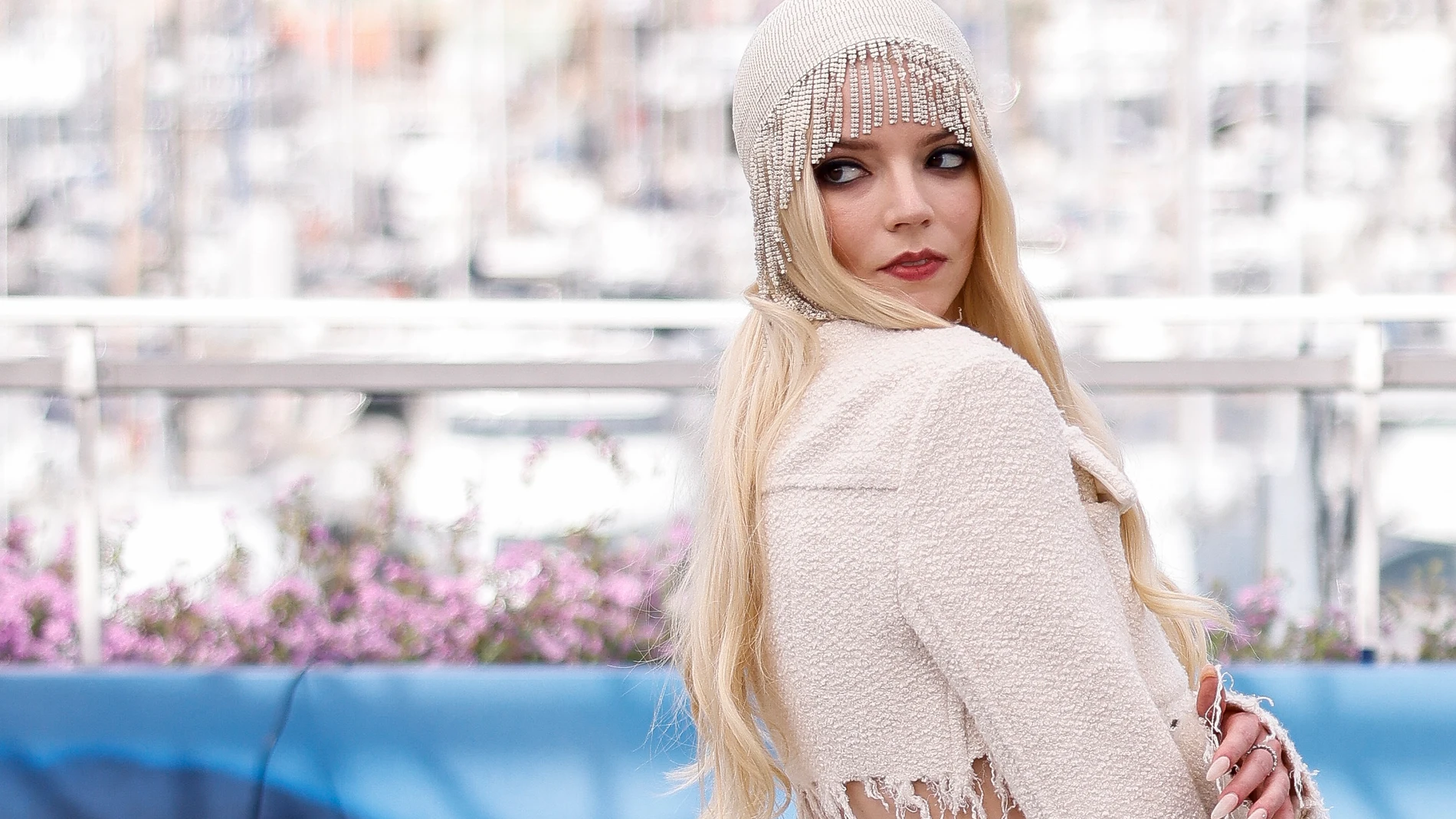 Anya Taylor-Joy poses for photographers at the photo call for the film 'Furiosa: A Mad Max Saga' at the 77th international film festival, Cannes, southern France, Thursday, May 16, 2024. (Photo by Vianney Le Caer/Invision/AP)