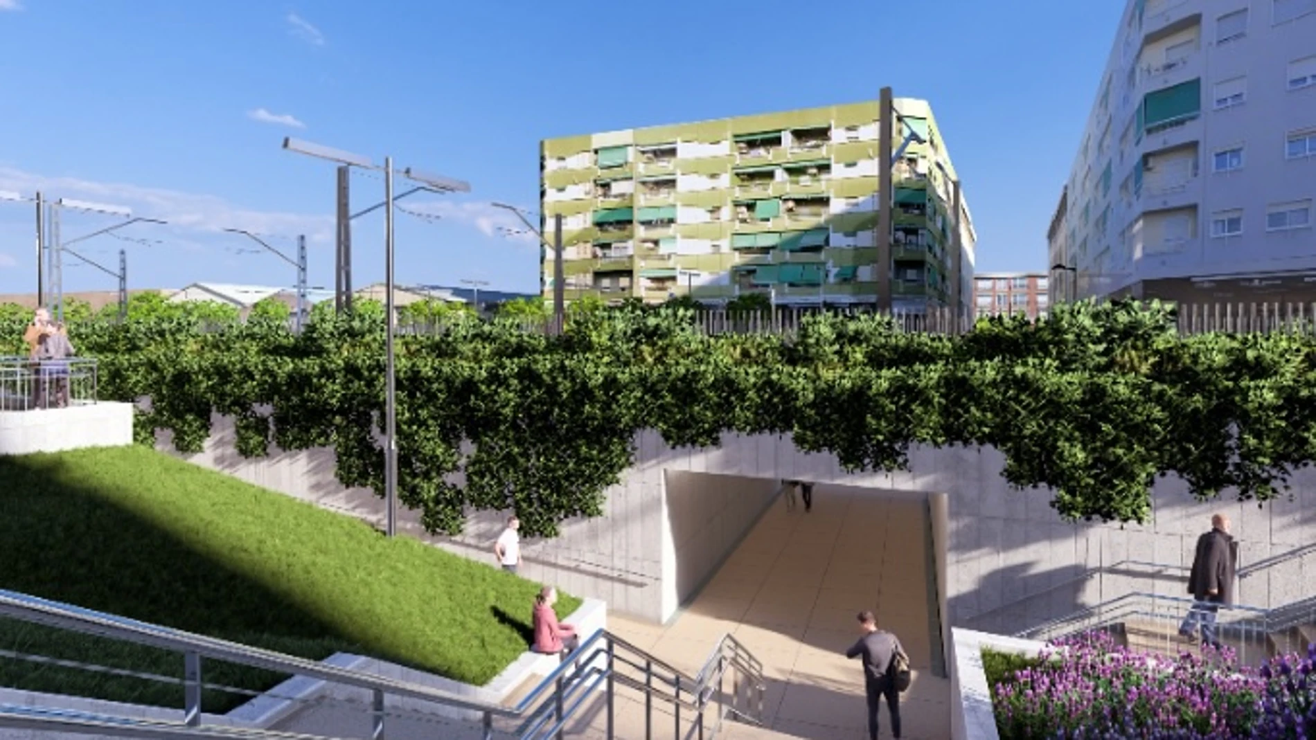 Adif propone un paso inferior peatonal como solución más eficaz y a corto plazo para eliminar el paso a nivel entre Alfafar y Sedaví ADIF 17/05/2024