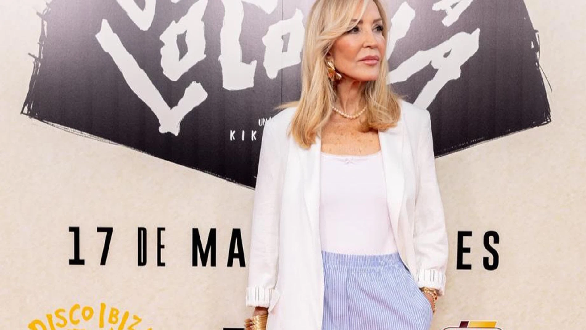 Carmen Lomana posa en el photocall premiere de "Disco Ibiza Locomía".