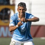 Lucho Rodríguez con en Liverpool de Montevideo
