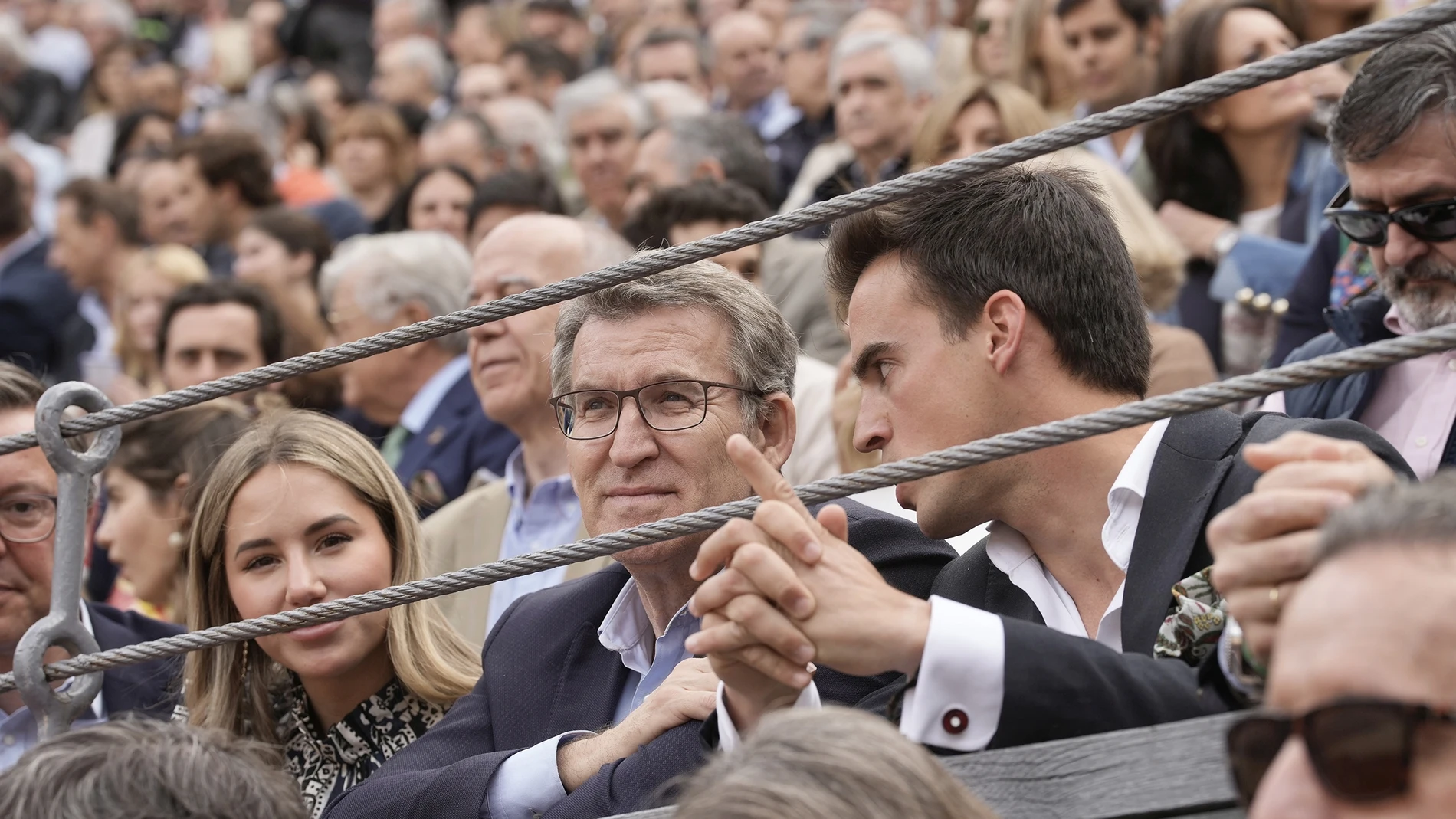Feijóo en la Plaza de Toros de Las Ventas.