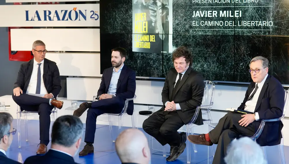 Javier Milei presenta su libro "El camino del libertario" en LA RAZÓN