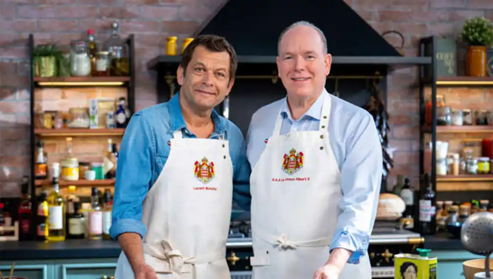 El príncipe Alberto de Mónaco con Laurent Mariotte