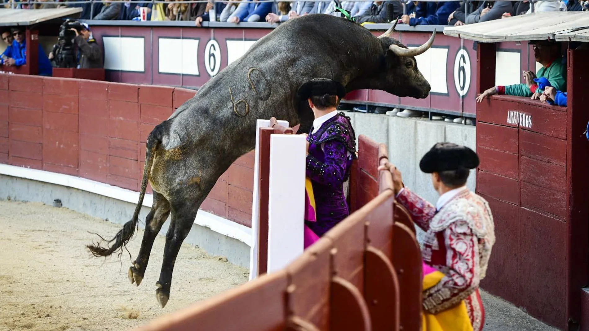 El quinto toro saltó dos veces al callejón