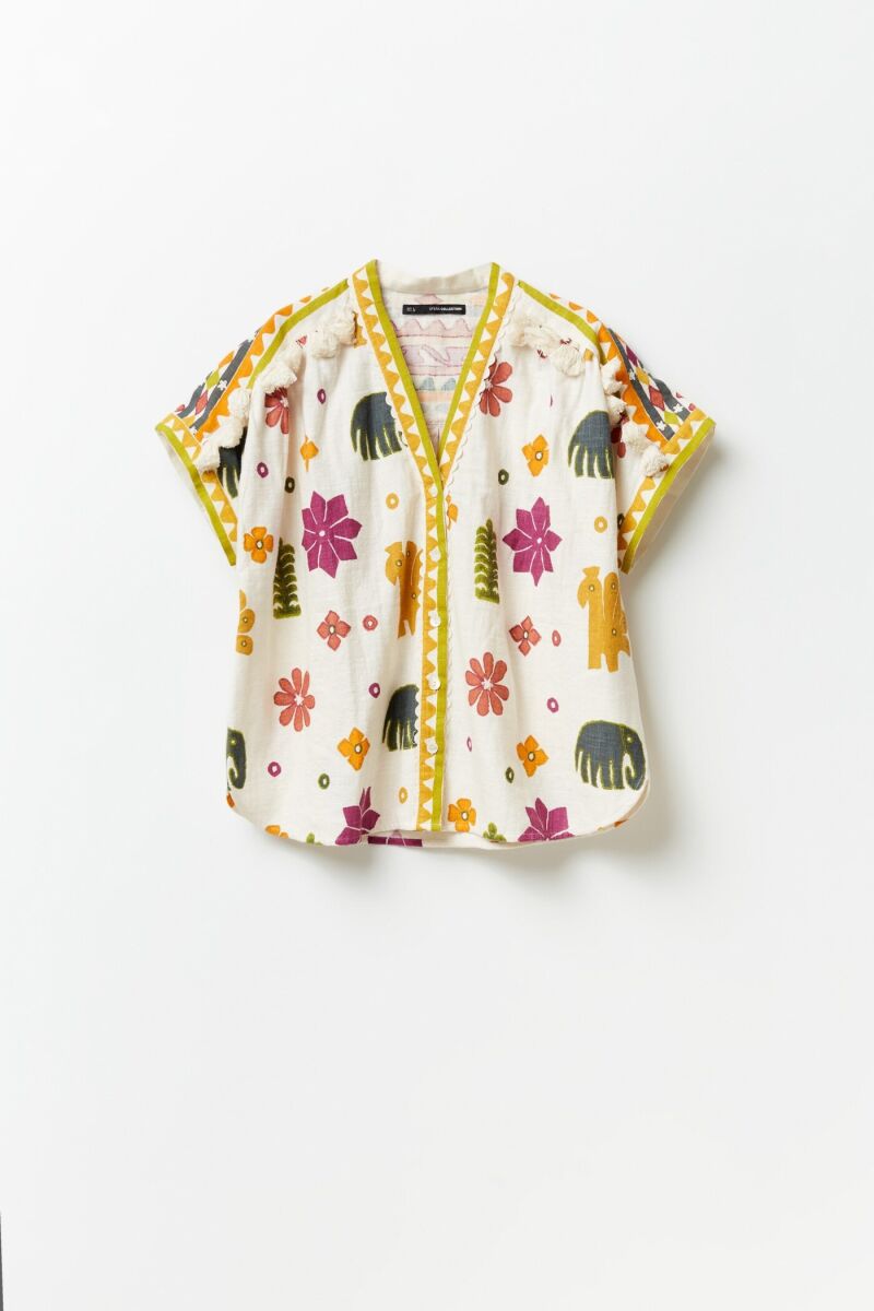 Top estampado