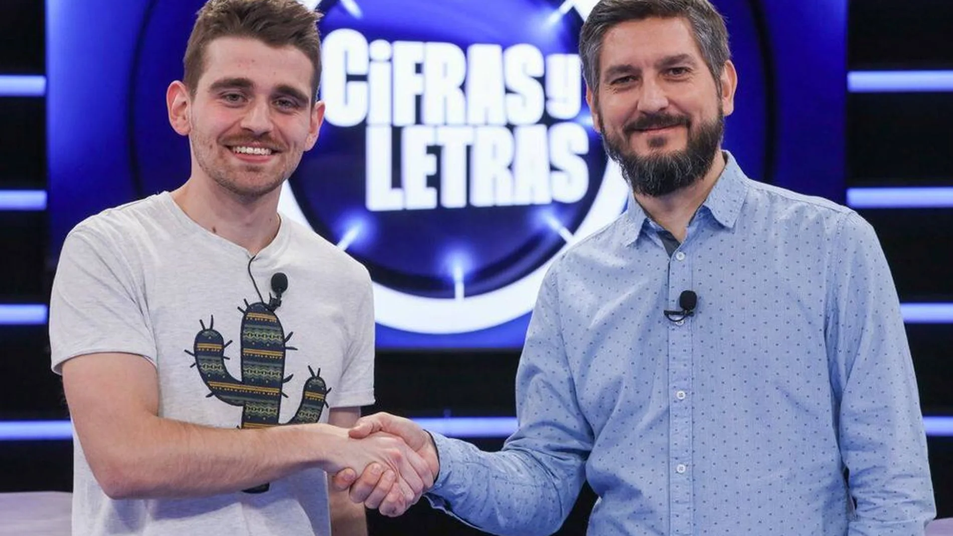Miguel y Calres, concursantes de 'Cifras y letras'
