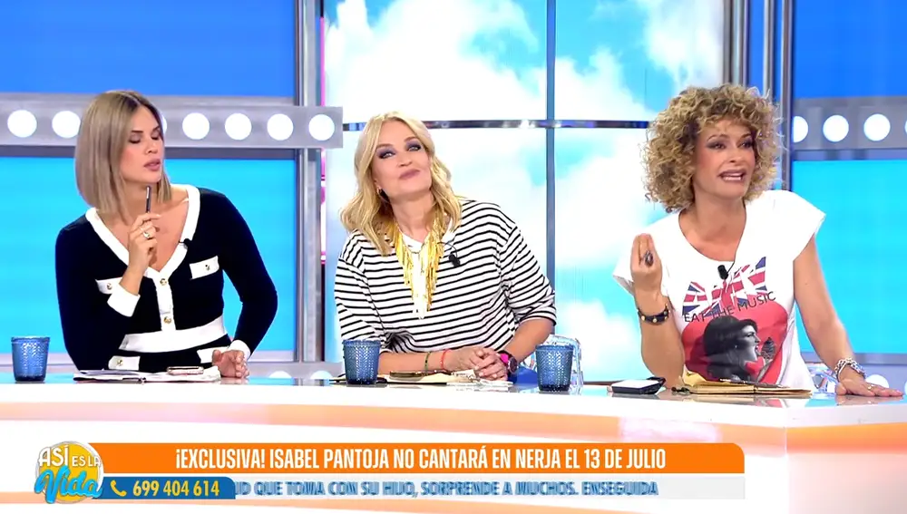 En el plató de "Así es la Vida"