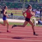 Aayden Gallagher en una carrera