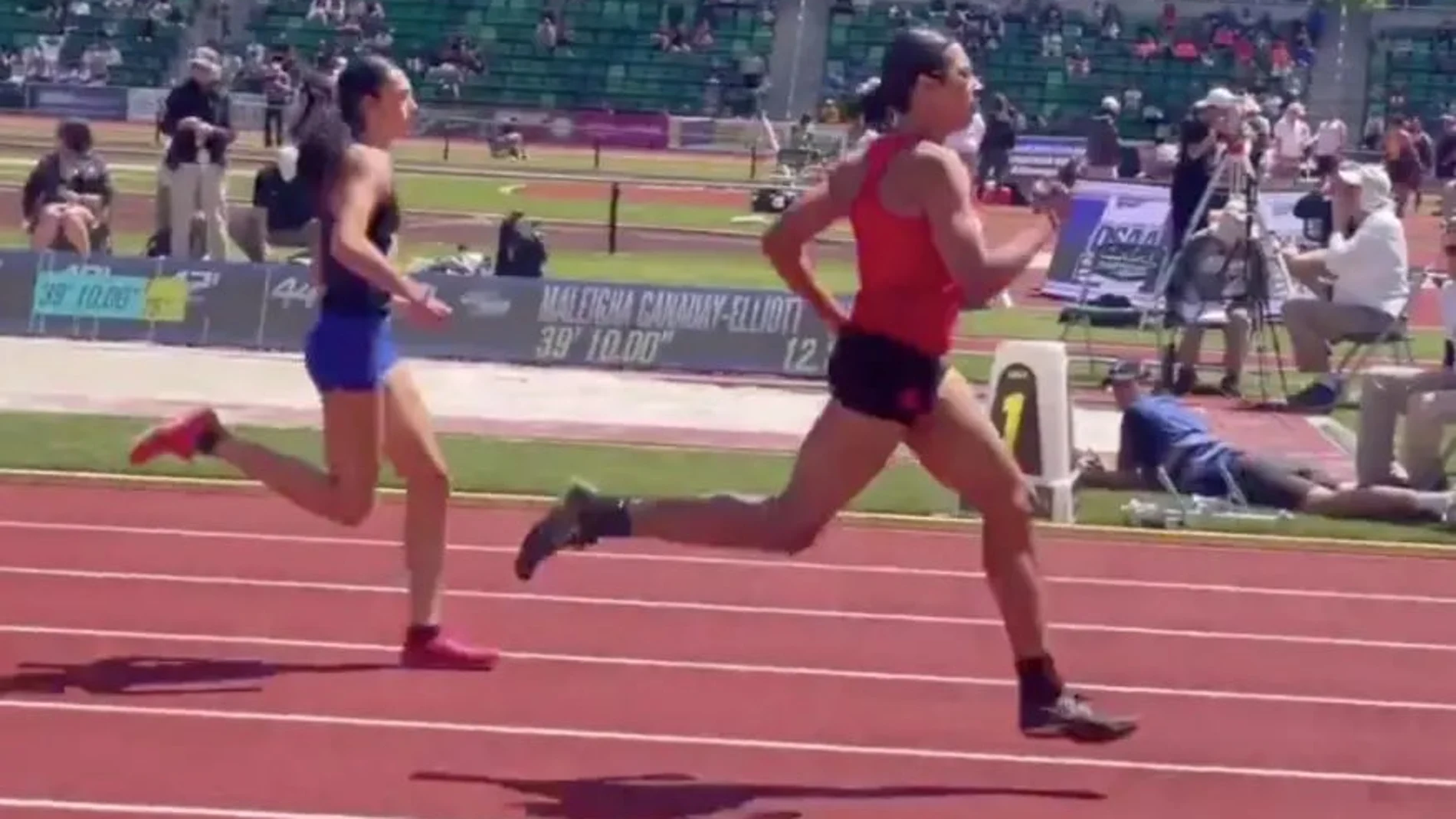 Aayden Gallagher en una carrera