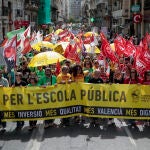 Huelga convocada en sector educativo en Valencia por Plataforma en Defensa de l’Ensenyament Públic