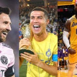 Messi, Ronaldo y LeBron James
