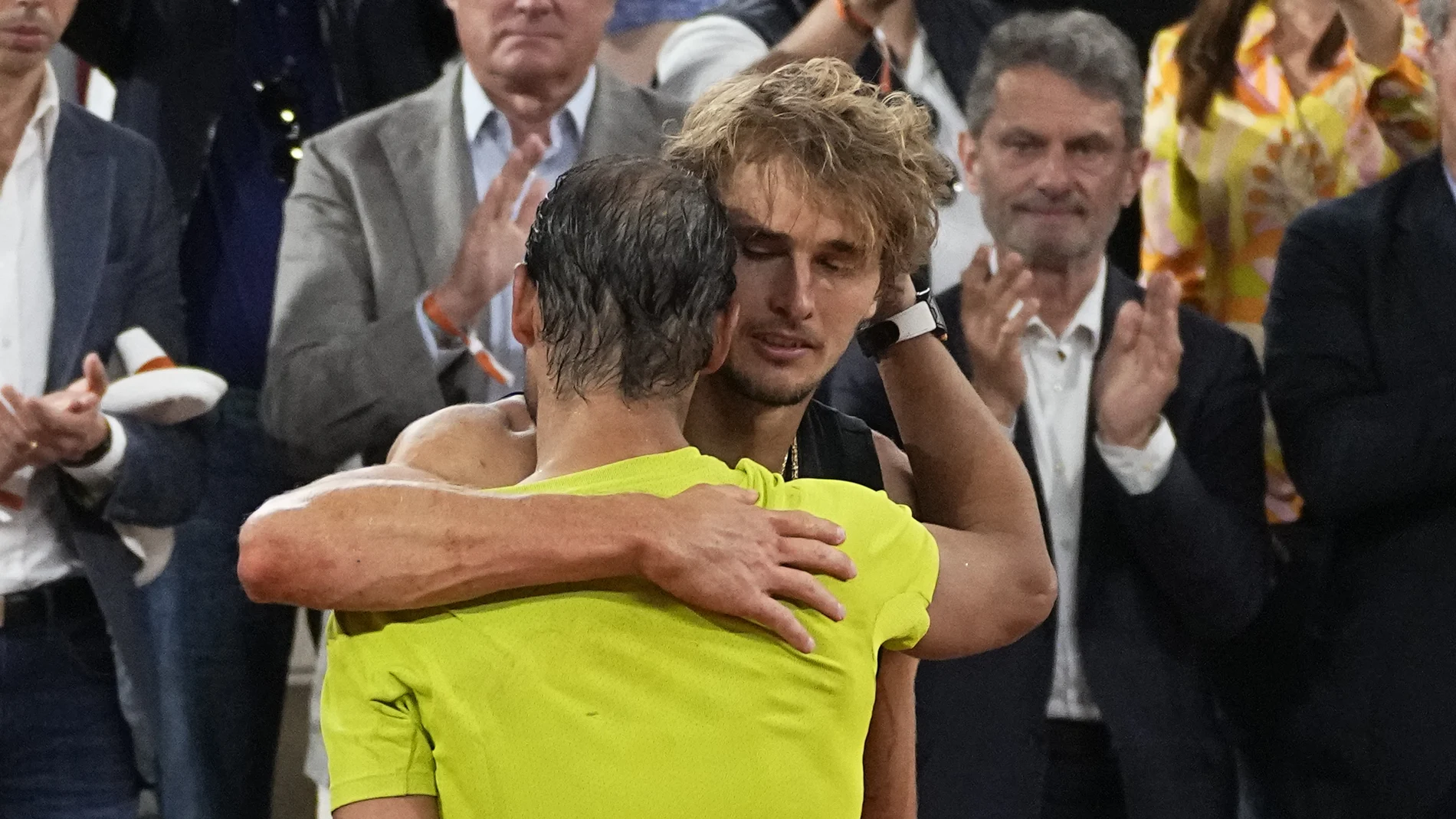 Nadal y Zverev, en la semifinal de 2022 en París