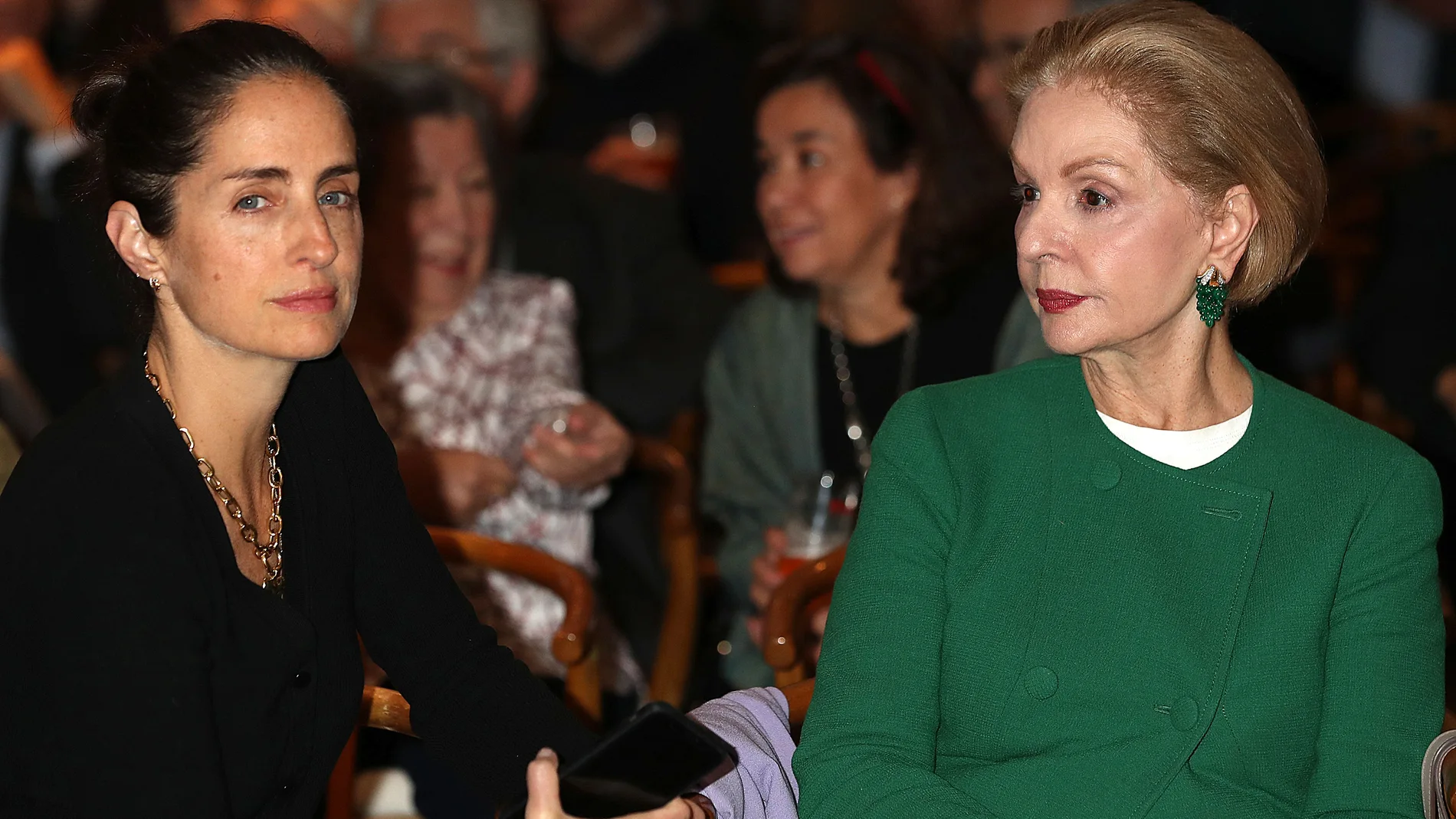 Designer Carolina Herrera and daugther Carolina Adriana Herrera during gala "Dacer" in Madrid on Thursday 24 October 2019.