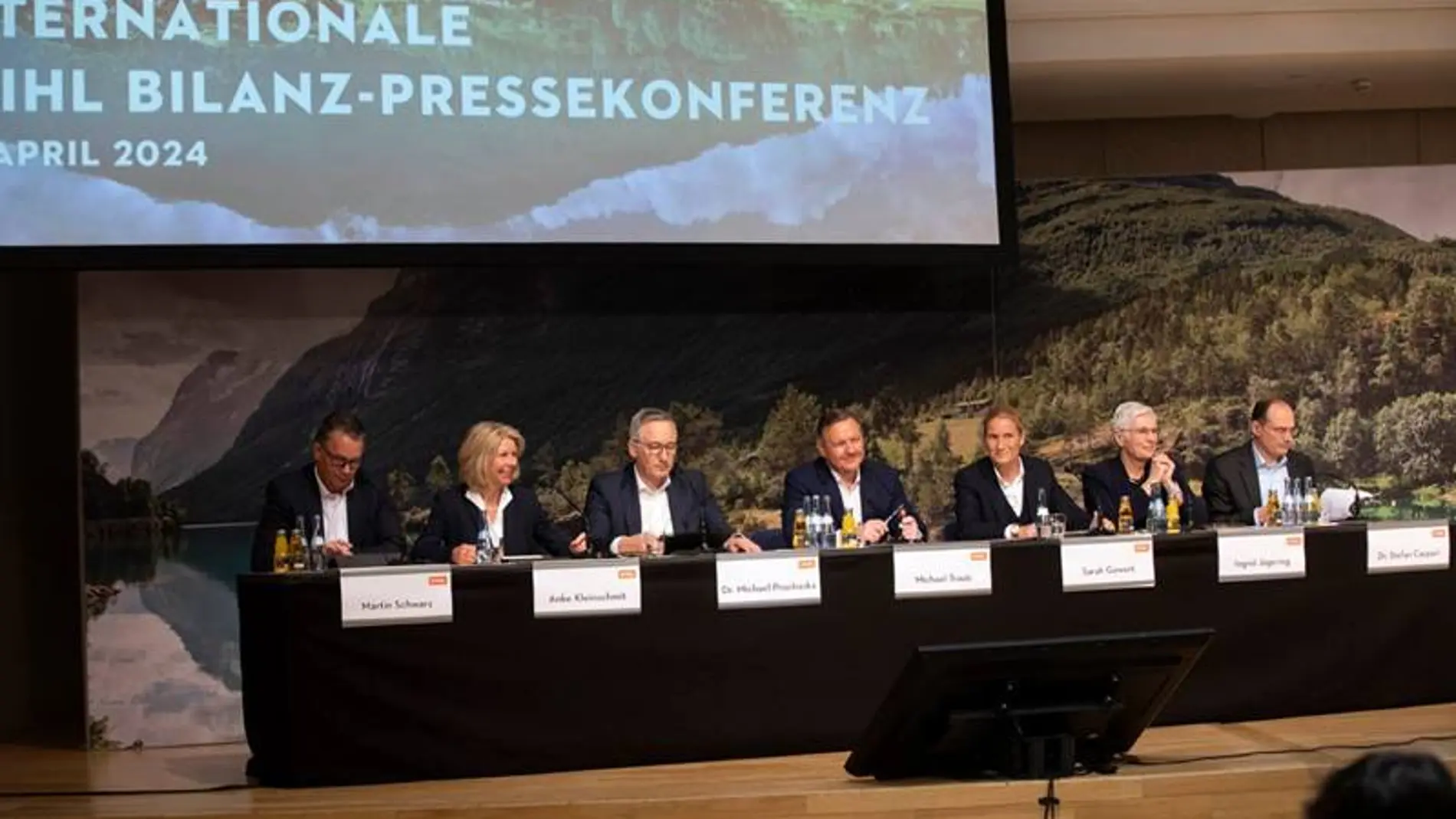 Imagen de la presentación de resultados de STIHL