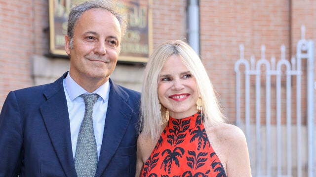 Eugenia Martínez de Irujo en el bautizo del primogénito de Belén Corsini y Carlos Fitz-James Stuart.