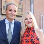 Eugenia Martínez de Irujo en el bautizo del primogénito de Belén Corsini y Carlos Fitz-James Stuart.