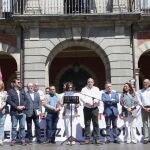 Lectura del manifiesto para la reapertura de la línea ferrocarril de la Ruta de la Plata