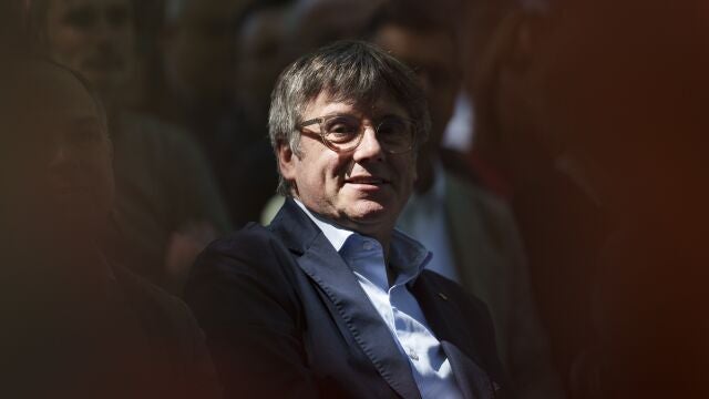  Carles Puigdemont, acude al acto político de JxCat celebrado este sábado en Els Banys i Palaldà (Francia)