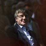  Carles Puigdemont, acude al acto político de JxCat celebrado este sábado en Els Banys i Palaldà (Francia)