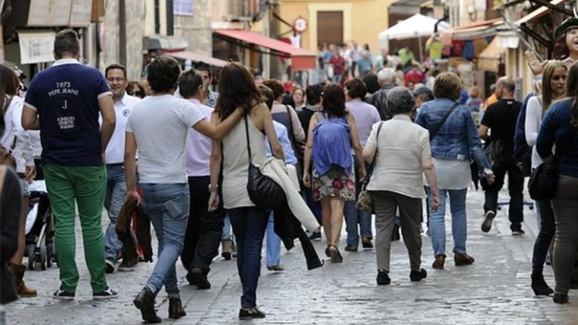 Turistas en la ciudad de Toledo