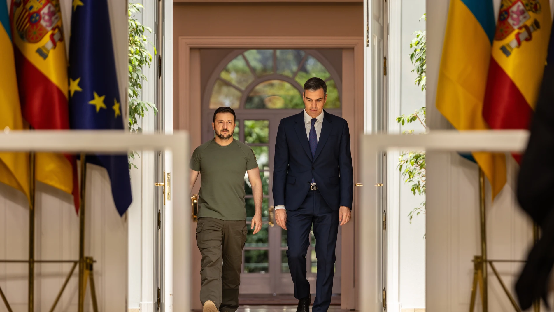 Visita de Zelenski a Pedro Sánchez en el Palacio de la Moncloa@Gonzalo Pérez Mata
