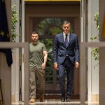 Pedro Sánchez y Volodimir Zelenski, en su encuentro de mayo