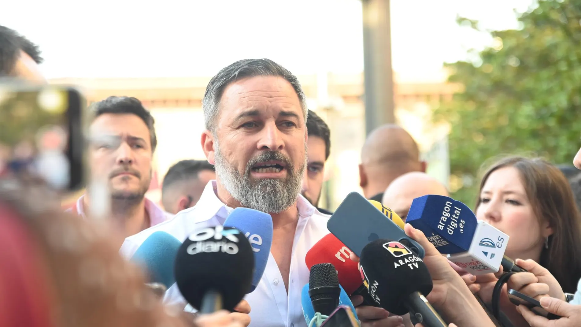 VÍDEO: 9J.- Abascal (Vox) defiende en Zaragoza "una política nacional del agua con interconexión entre cuencas"