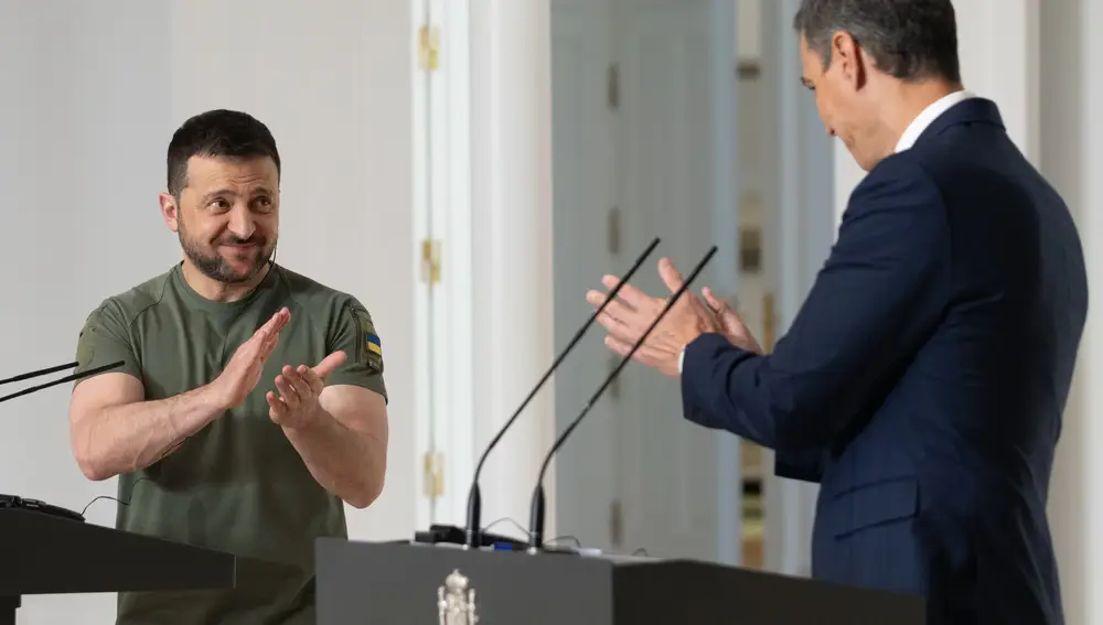 Visita de Zelenski a Pedro Sánchez en el Palacio de la Moncloa@Gonzalo Pérez Mata