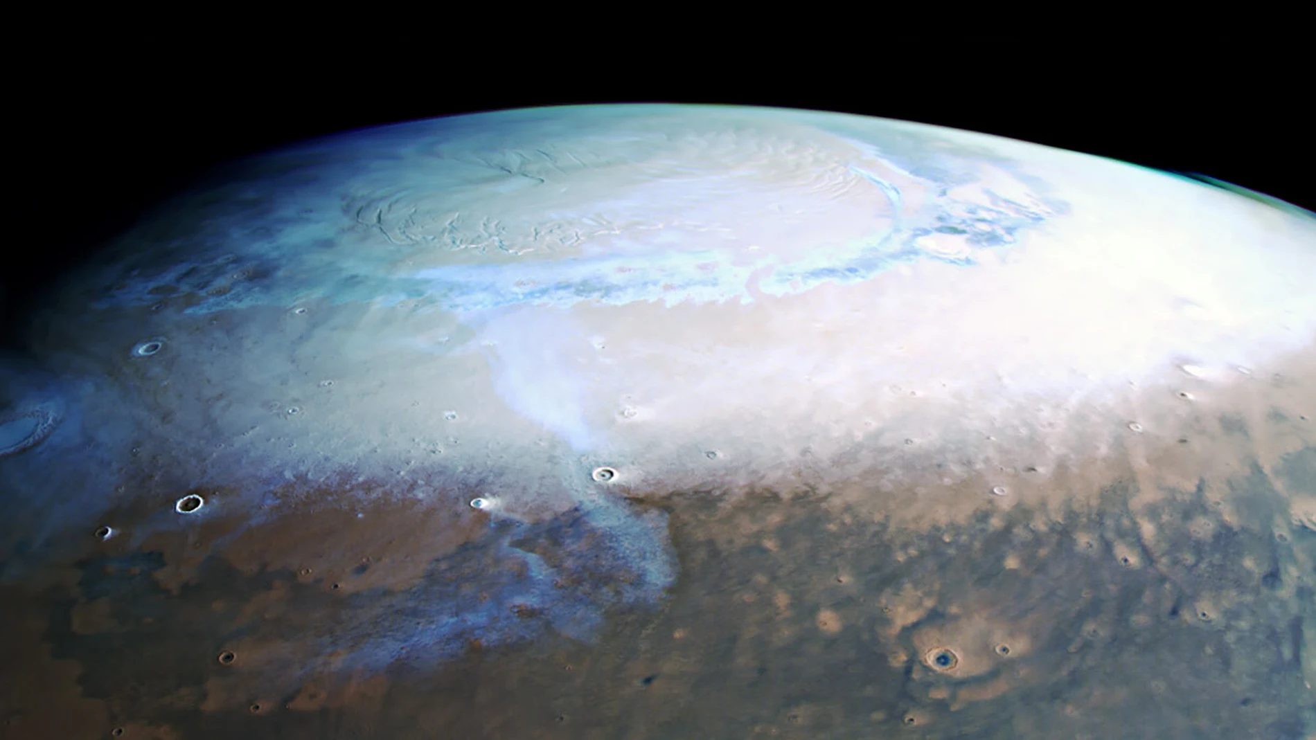 En Marte cae mas nieve de CO2 de lo esperado