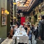 Uno de los salones de El Porteño en Roma