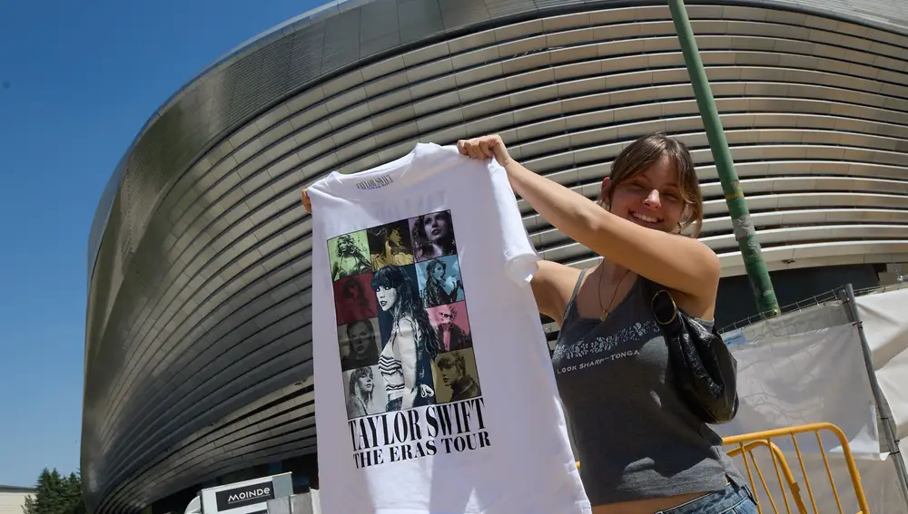 El entorno del Bernabéu recibe a los primeros fans de Taylor Swift