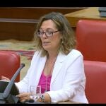 La portavoz de Agricultura del GPP, Milagros Marcos, durante su intervención en la Comisión la Comisión Mixta para la Comisión Europea