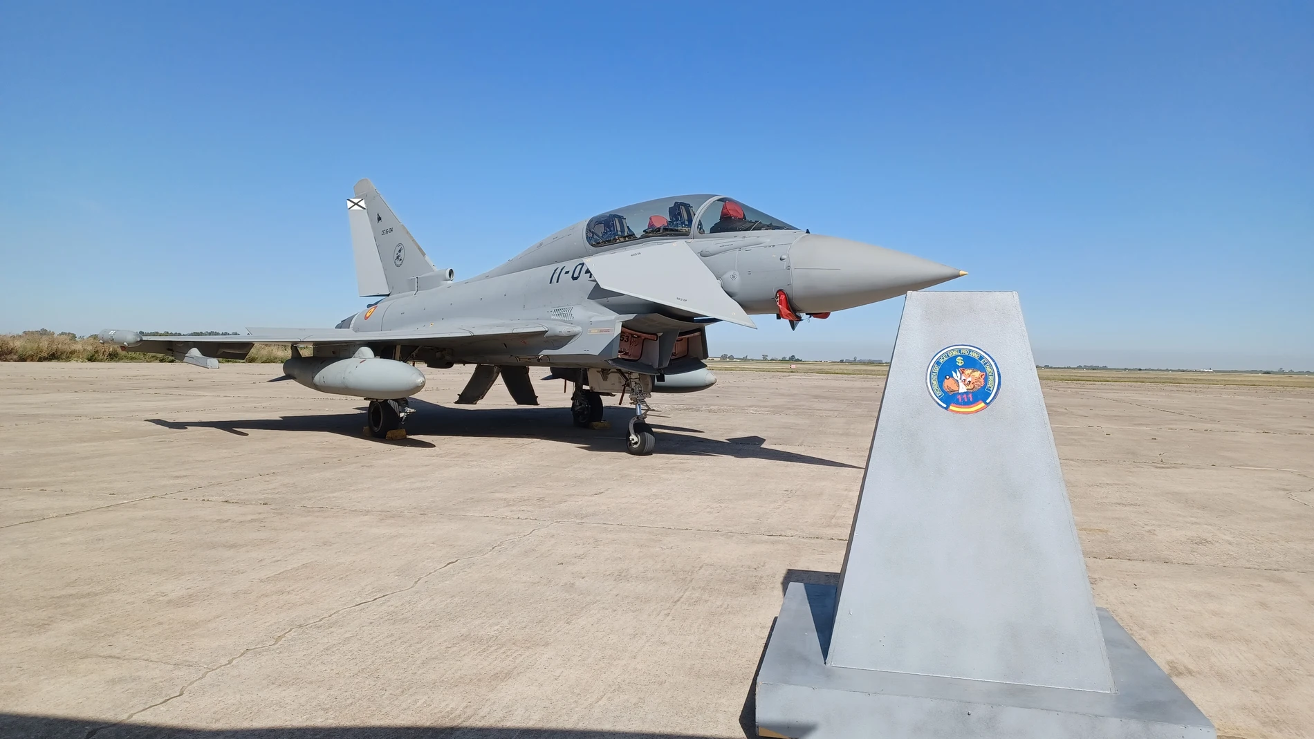 Celebración del 20 aniversario de la llegada a la base área de Morón de los primeros aviones C16 Eurofighter