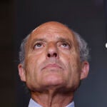 El expresident de la Generalitat Francisco Camps durante la rueda de prensa ofrecida este miércoles después de que la Audiencia Nacional le haya absuelto por el último fleco del caso Gürtel que tenía abierto