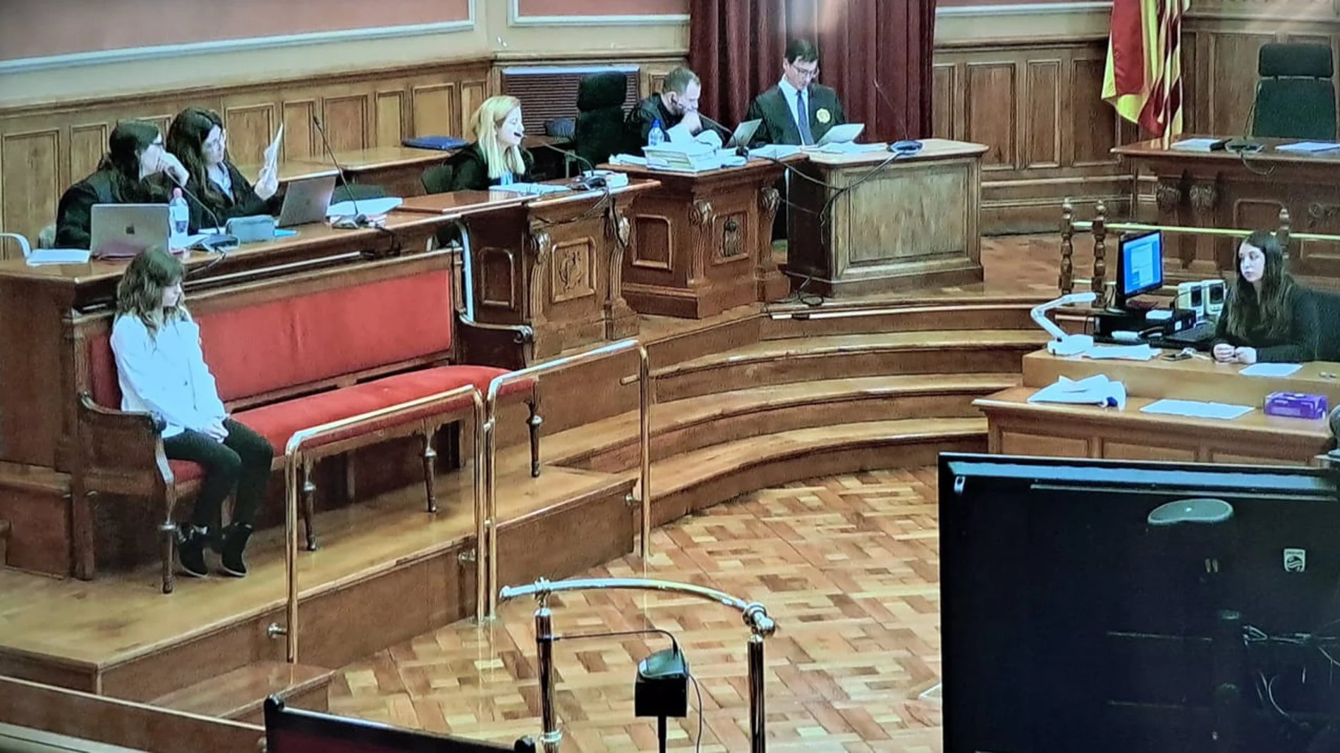 Momento del juicio, en la Audiencia de Barcelona