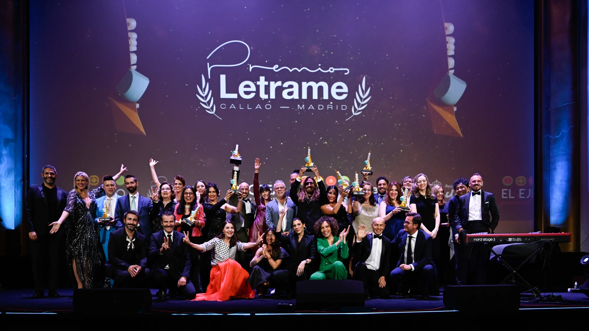Foto de premiados en la gala III Premios Letrame