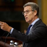 Aprobación de la ley de amnistía en el Congreso de los Diputados. Asiste Pedro Sánchez, Alberto Núñez feijoo
