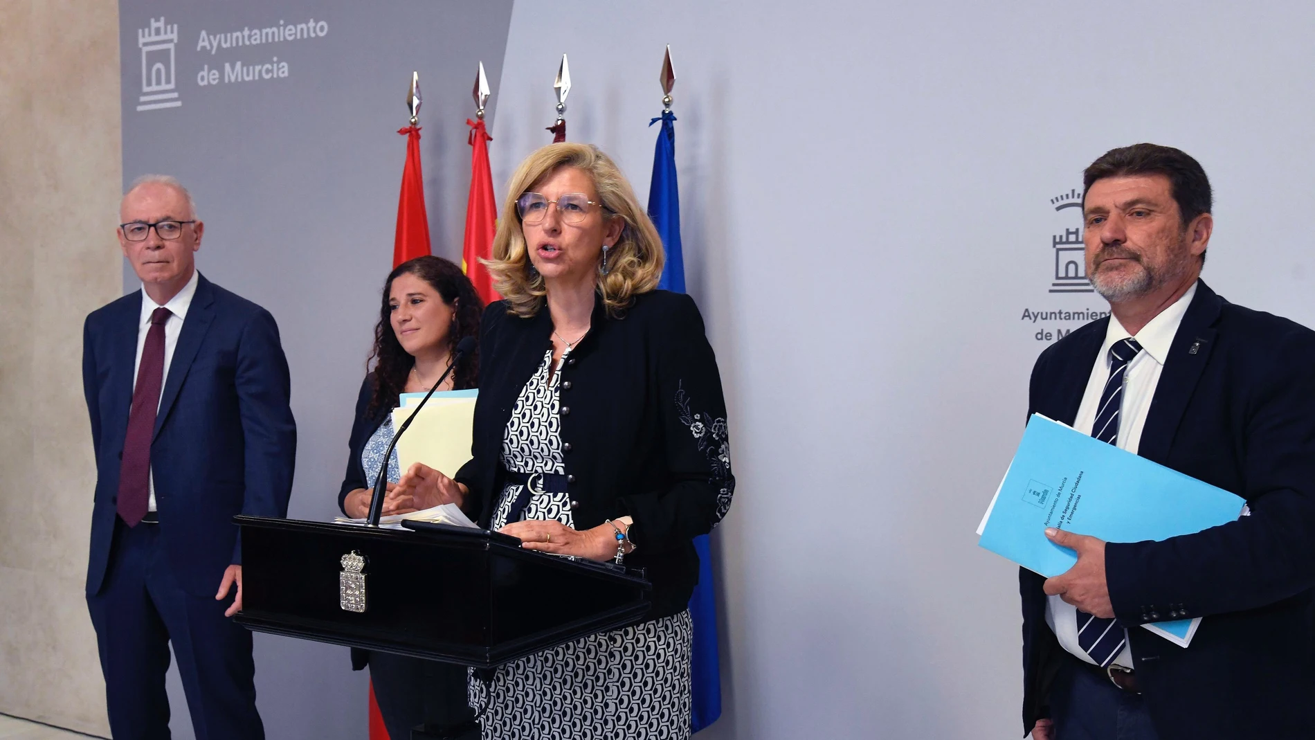 La edil Mercedes Bernabé, en la rueda de prensa AYUNTAMIENTO DE MURCIA 30/05/2024