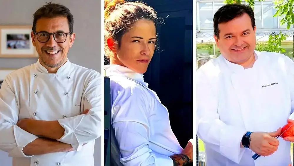 Francis Paniego, Rakel Cernicharo y Marcos Morán