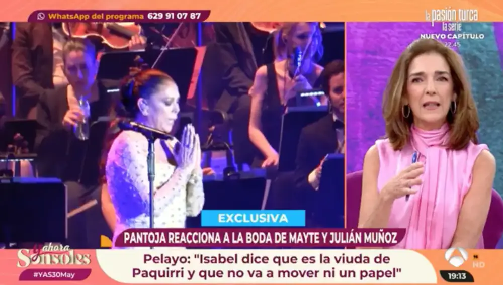 La reacción de Isabel Pantoja