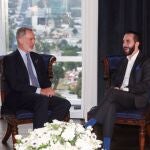 El Rey Felipe VI asiste a la toma de posesión de Bukele para su segundo mandato