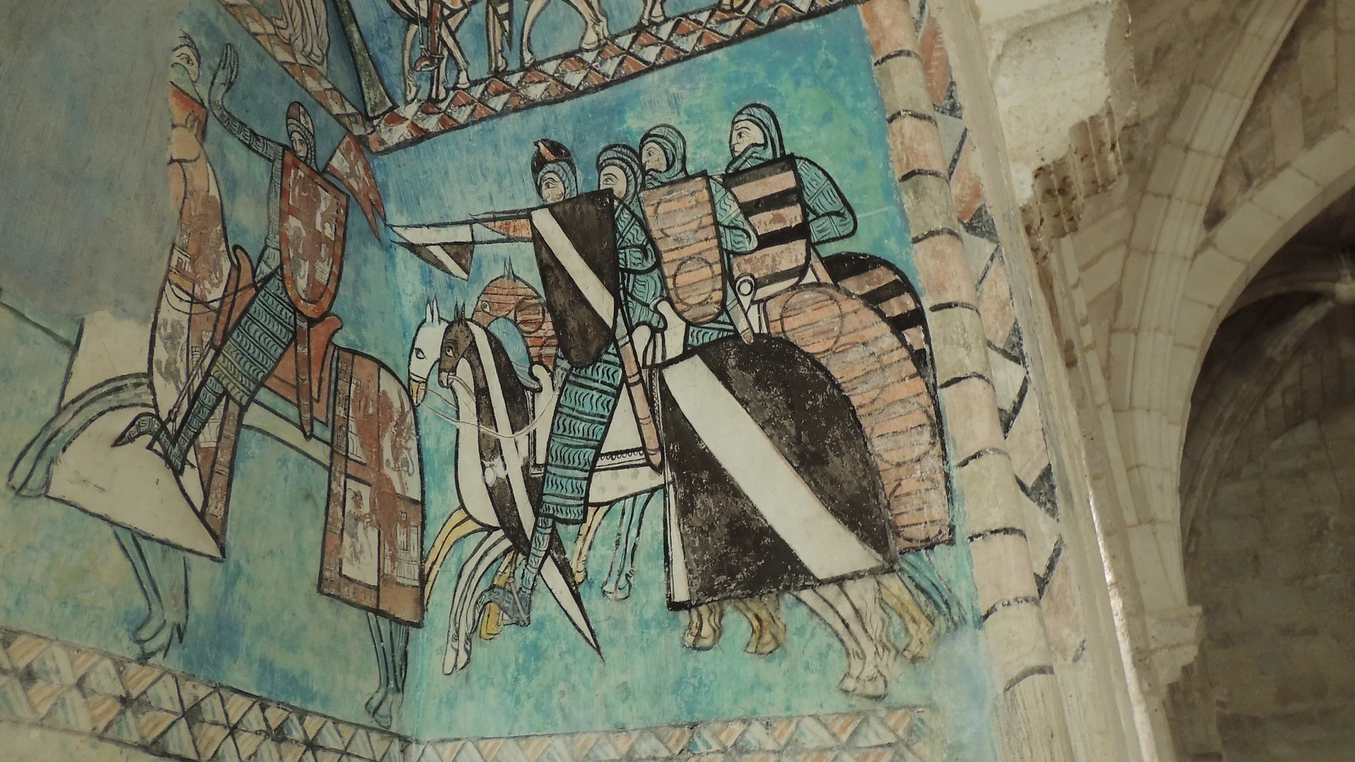 La capilla de San Pedro del monasterio cisterciense de Santa María de Valbuena ilustra episodios de la Reconquista