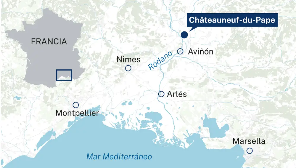 Localizador de Châteauneuf-du-Pape