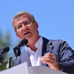 Feijóo en el acto central de la campaña de las europeas en Aragón