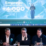 Imagen de archivo dl director ejecutivo de la empresa portuguesa Altri, José Pina, explicando el proyecto. 
