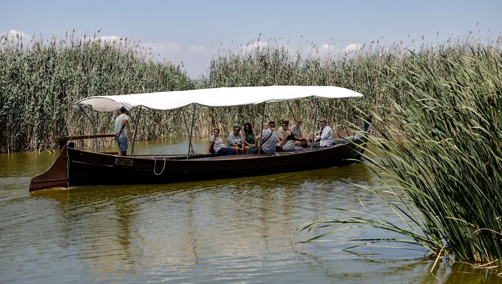 Los jurados de los Premios Rei Jaume I visitan la Albufera en un acto de apoyo a la petición de su reconocimiento como Reserva de la Biosfera