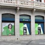 Una oficina de Unicaja, que recientemente ha llevado a cabo un rebranding de su marca