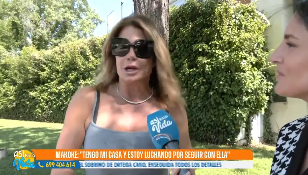 Makoke responde a los micrófonos de "Así es la Vida"