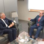El delegado del Gobierno, Nicanor Sen, se reúne con el procurador del Común, Tomás Quintana