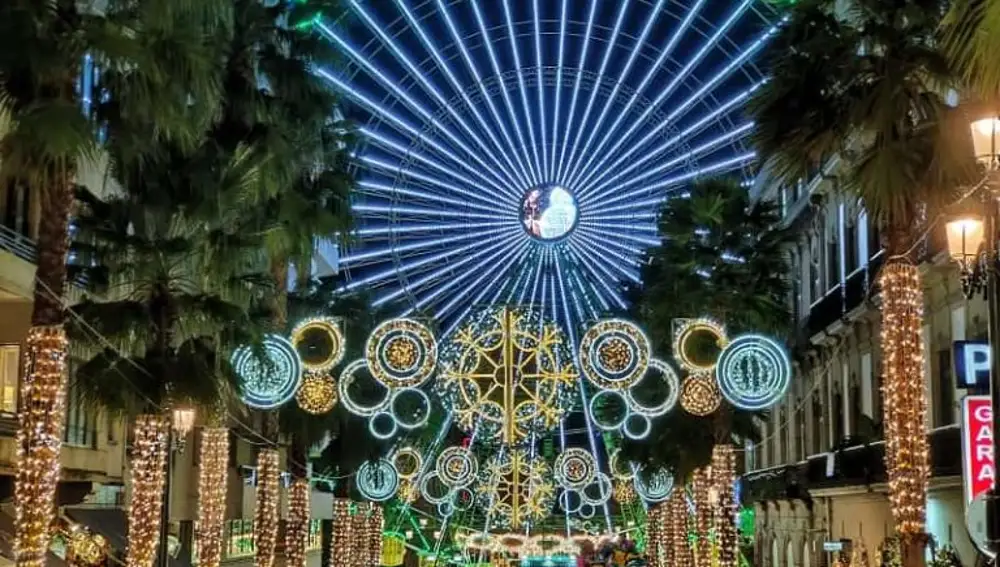 Noria de Navidad en Vigo.